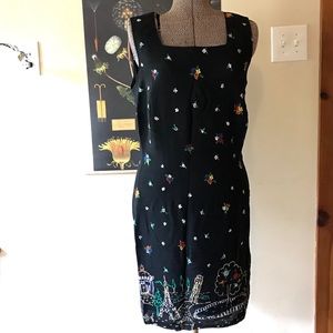 80’s vintage Fitted mid-length Paris Dress